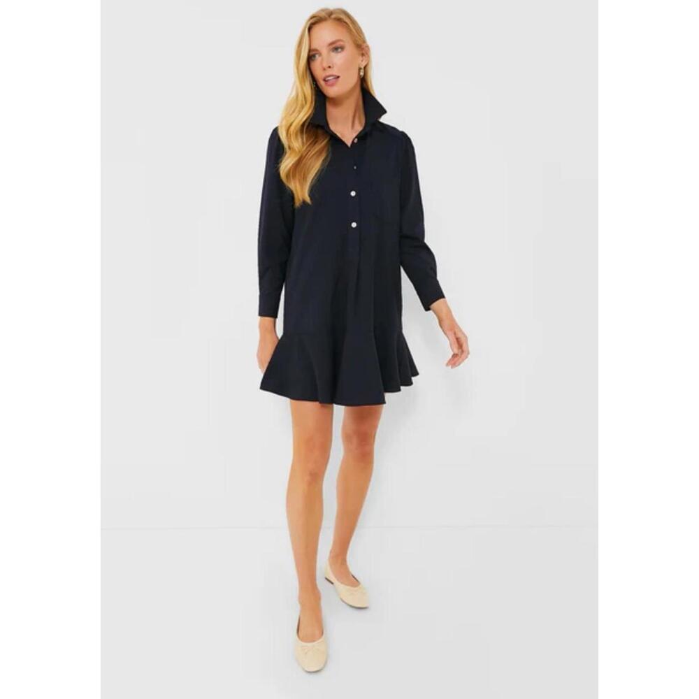 Tuckernuck Navy Blue Collared Dress